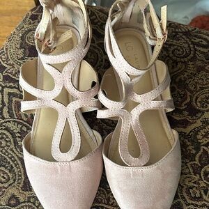 LC Lauren Conrad Blush Strappy Sandals